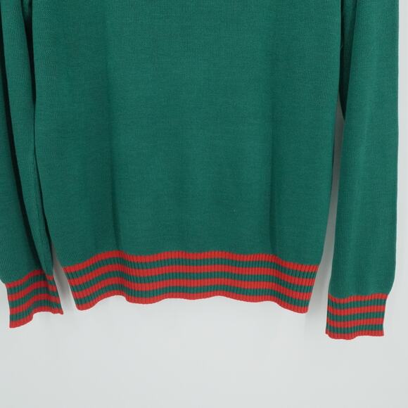 Tipsy Elves Ugly Christmas Sweater Mens Extra Large Green Deer Gains Funny - Picture 10 of 10